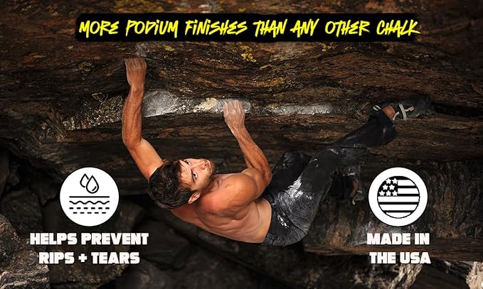 Loose Lifting Chalk, Chunky Texture Climbing Chalk Powder Hand Chalk for Rock Climbing, Gym & Weightlifting