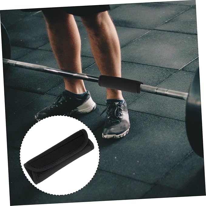 KESYOO 2pcs Weightlifting Barbell Pads Non-skid Polyester Mat Barbell Dumbbell Training Pad for Hip Thrust