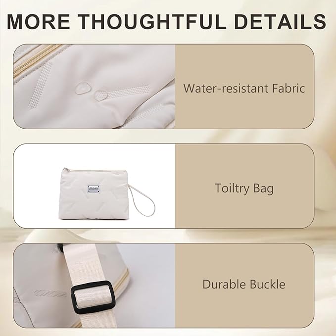 Travel Duffle Bag,Weekender Carry on Overnight Bags for Women Foldable Personal Item Bag Sport Gym Bag for Men with Wet Pocket Toiletry MakeupBag for Yoga Dance Trips Hospital