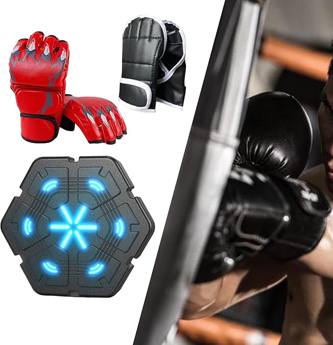 1 Boxing Electronic Music Punching Mounted Reaction Target Comfortable Material Suitable for Home Fitness Adults Children Indoor Exer