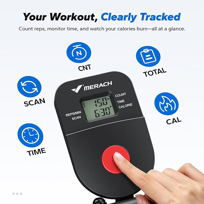 MERACH Dual Track Ab Machine, Adjustable Ab Trainer Machine, Ab Workout Equipment for Home Gym, Ergonomic Arc Track for Better Abs, Foldable Workout Machine for Full Body Workout Home Exercise (Black)