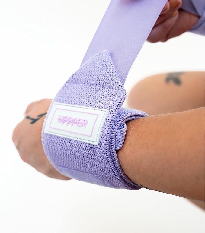 UPPPER Wrist Wraps for Weightlifting – 19" Lifting Wrist Support with Thumb Loop for Bench Press, Powerlifting, and Gym Workouts for Men & Women | Premium Fitness Gear