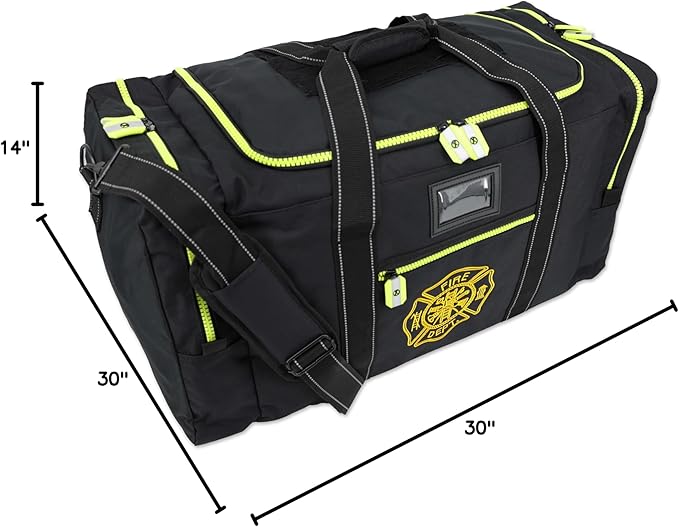 Lightning X Firefighter Turnout Gear Package - Gear Bag, SCBA Mask Bag, Fire Glove Strap, Shoulder Strap