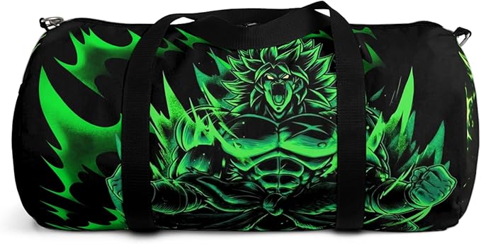 Anime Gym Bag for Women Men - Large Capacity Waterproof Workout Fitness Travel Sports Bags Fashion Street Camping ExpandaCLe Carry On Duffle Bag For Couple (Green DBZ) PTY