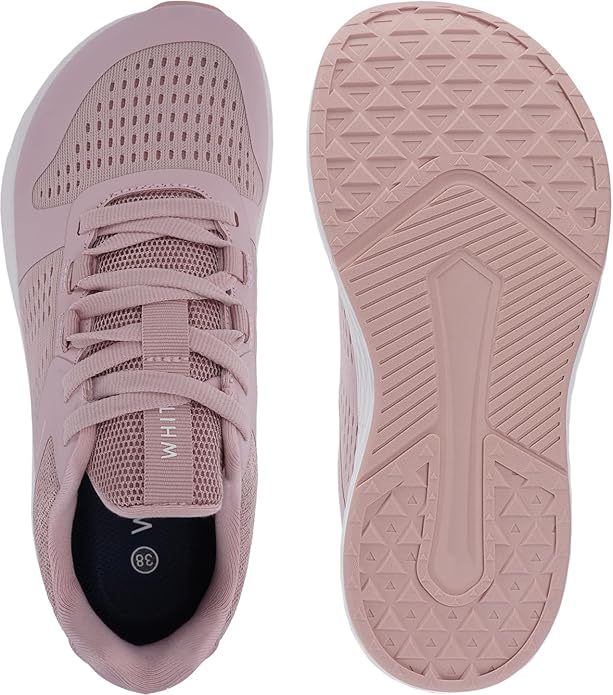 WHITIN Women's Wide Toe Box Running Shoes + Zero Drop Sole with Durable, Protective Upper