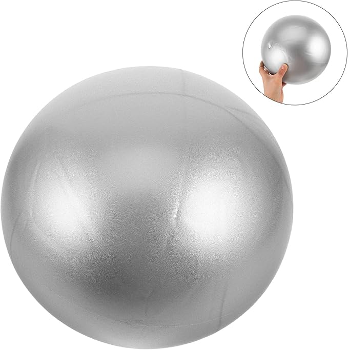 Uonlytech Small Pilates Yoga Ball 20cm PVC Matte Pilates Ball for Stability Core Training Home Workout Fitness Exercise