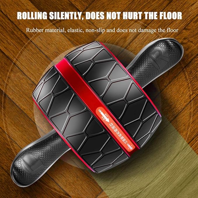 Abdominal Roller Wheel, Smart Brake Automatic Rebound Ab Roller Wheel, Mute Non-Slip Abs Carver Multiple Angles Core Workouts Ab Roller, Home Gym Equipment for Men Women Abdominal Exercise
