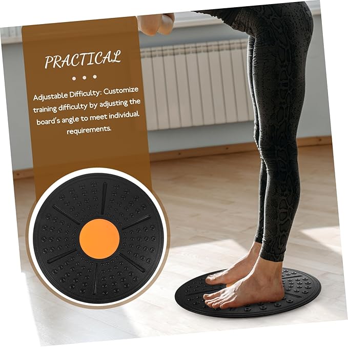 Half Ball Balance Trainer Wobble Board for Fitness Balance Exercises Non-slip Surface for Adults
