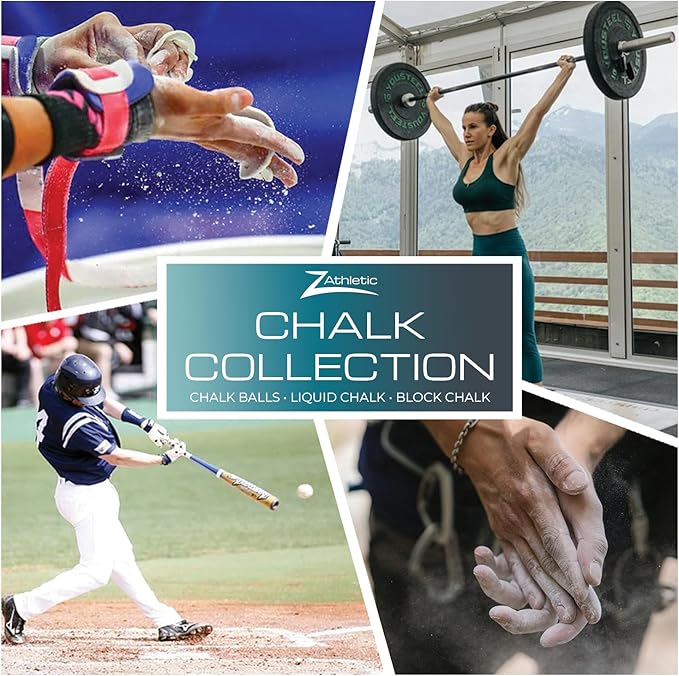 Z Athletic Block Chalk for Gymnastics, Weightlifting, Rock Climbing, Crossfit (Multiple Sizes Available)