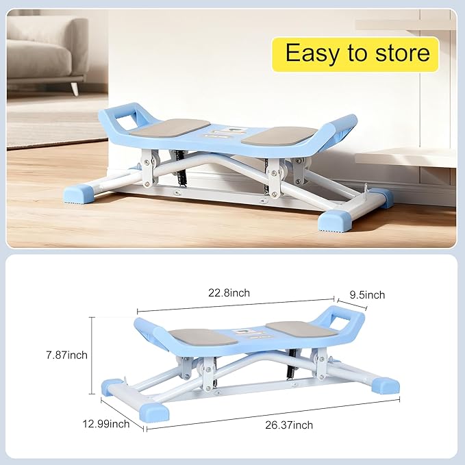 Vicamy Balance Board for Adults, Ski Balance Trainer with Resistance Band, LCD Display, Portable Rock Stepper for Full Body Workout at Home Gym