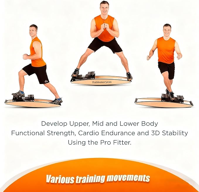 New Ski Trainer, Ski Simulator Machine for Full Body,3D Cross Trainer, Strength and Balance Training Tool Set, Noiseless Ski Exercise Machine for Skiing Beginners, Home Use