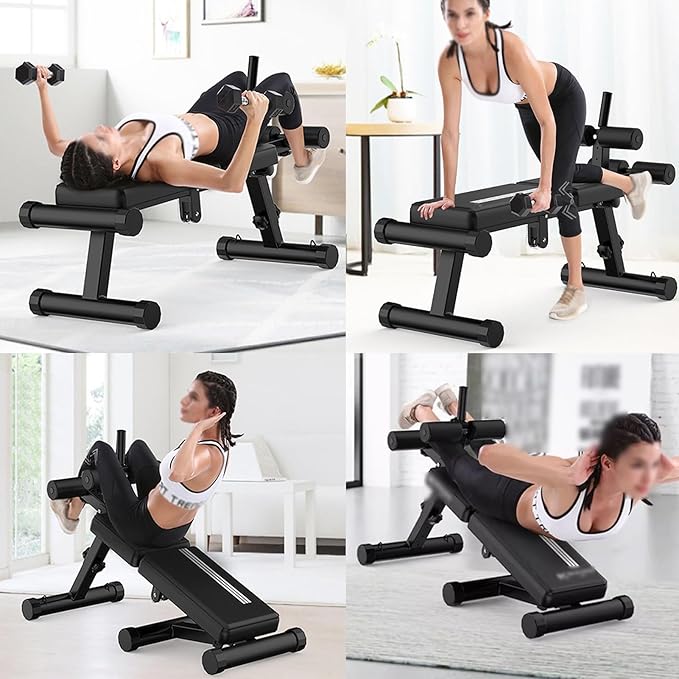 Dumbbell Bench/Weightlifting Bench,Home Sit-up Fitness Equipment,Adjustable/Foldable Weight Bench,400kg Load Capacity for Home Gym