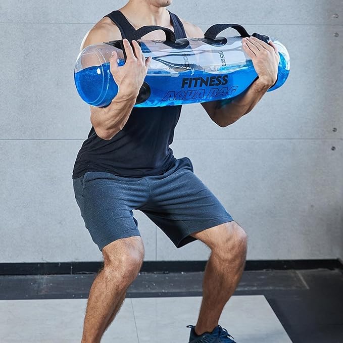 Adjustable Portable Water Weight Workout Sandbag Weight Bearing Fitness Water Bag Training Weightlifting Squat Equipment Stability Fitness Equipment