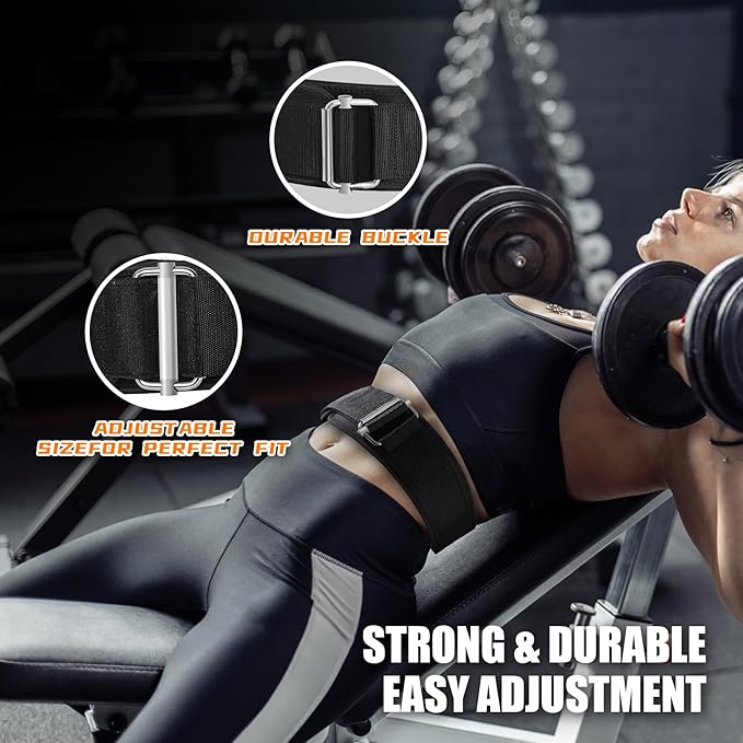 Workout Weight Lifting Belt for Men, Gym Belt for Dip, Squat, Pull Up and Exercise with Metal Buckle,Back Support Weightlifting Belt Women