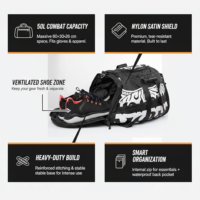 YOKKAO Gym Bag - Tiger Addition- Black