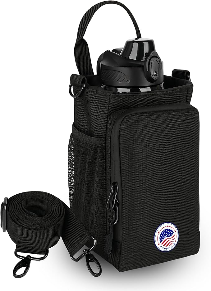 Magnetic Gym Bag and Bottle Bag, Magnatic Sport Bag For Men and Women Sling Gym Baag Travel Work with Water Bottle Holder, Phone Pockets Magnetic Attachment, Water Bottl Carrier Holder
