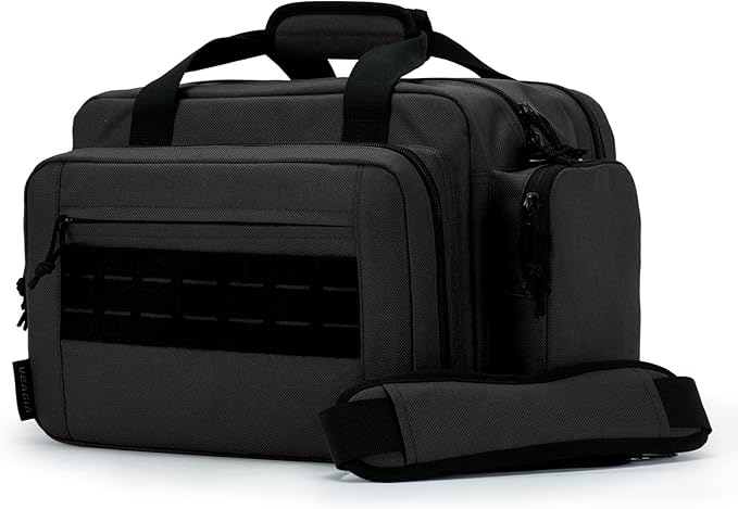 VEAGIA Range Bag,Pistol Case,Gun Range Bags For Handguns And Ammo Pouch 2 Pistols Soft Carrying Shooting Bag