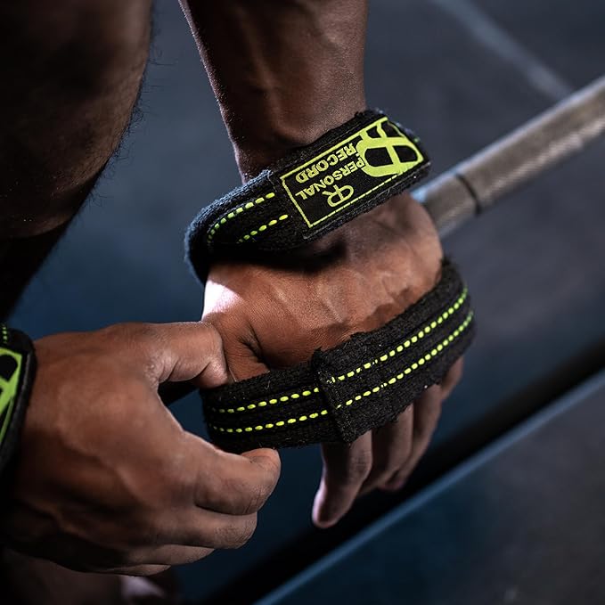 Deadlift Straps - Figure 8 Weightlifting Straps for Powerlifting, Bodybuilding, Strongman – Heavy Duty Grip Support Wrist Wraps for Men & Women