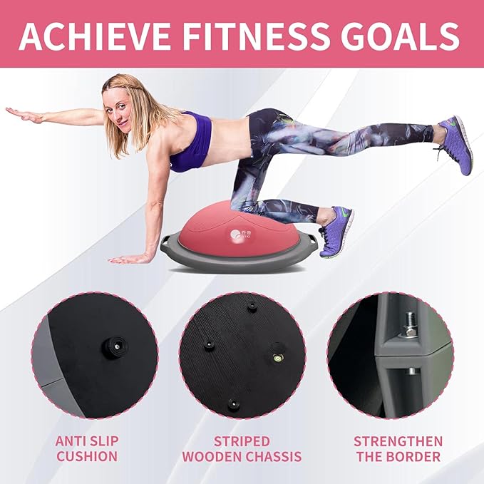 Half yoga ball, stable ball for fitness, core stability training for family fitness exercise, skid equipment for training, exercise equipment