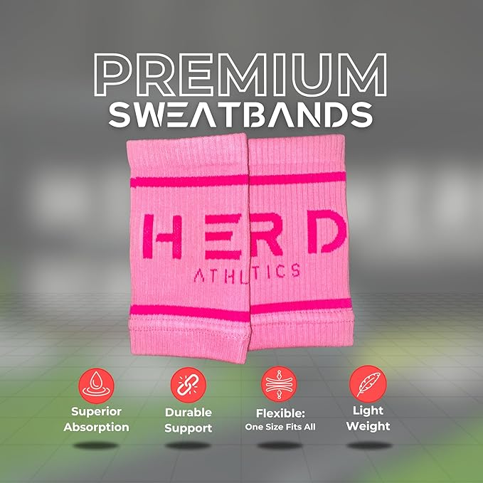 Cotton Wrist Sweatbands β Absorbent, Stretchable Bands for Men & Women β Sweat-Wicking, Anti-Chafing Support for Weightlifting, Cross Training, WODs, Tennis, Running & Fitness