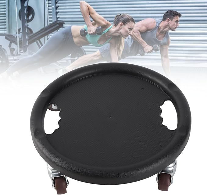 Pssopp Sliding Disc, Slip Proof Core Slider with 4 Rollers for Ab, Durable Workout Tool for Home Gym and Office Use