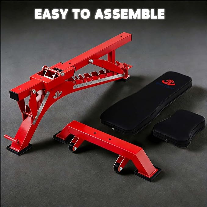 Adjustable Weight Bench 1300 lb Capacity, Foldable Workout Bench with 10 Backrest & 3 Seat Positions, Heavy Duty Home Gym Bench for Incline Decline Flat Dumbbell Training