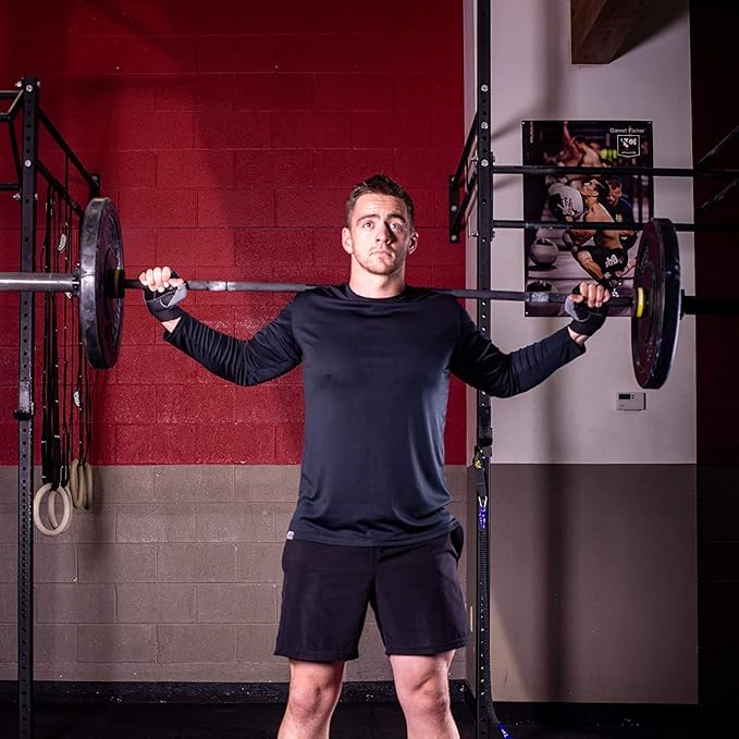 MRX Weight Lifting Gloves Gym Training Bodybuilding Fitness Powerlifting Workout Weightlifting Gloves Genuine Leather for Men & Women