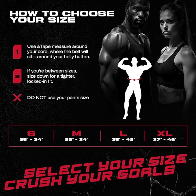 Beast Gear Weight Lifting Belt - Leather Power Lifting Belt for Men,10mm Thick Weightlifting Belt for Deadlifts, Back Support Squats Belts for Powerlifting, Crossfit Gym Belt for Men Women