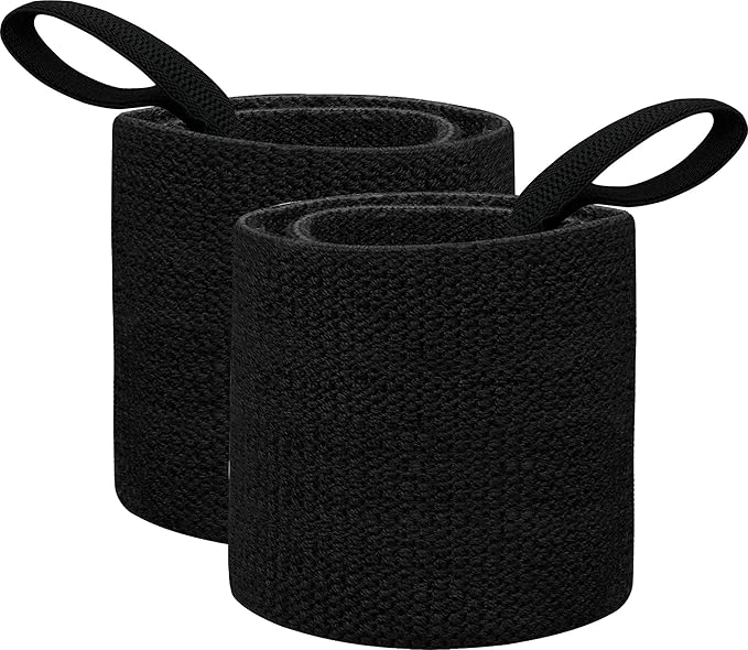RDX Weight Lifting Wrist Wraps with Gym Straps, Elasticated 18” Cotton Wrap, 60CM Anti Slip Workout Strap Support, Bodybuilding Deadlifting Powerlifting Fitness Gymnastics Strength Training, Men Women
