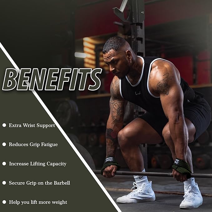 Figure 8 Lifting Strap- Strongman 10-14" Deadlift Straps- True Grip Support & Heavy Duty Wrist Straps for Weightlifting Women Men- Hand Straps for Weight Lifting Figure 8 Straps for Gym Workout