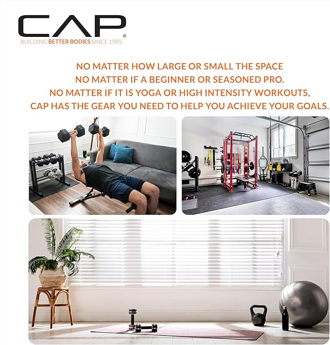 CAP Barbell Squat & Workout Bar Pad – Cushioned Neck & Shoulder Support for Standard & Olympic Bars