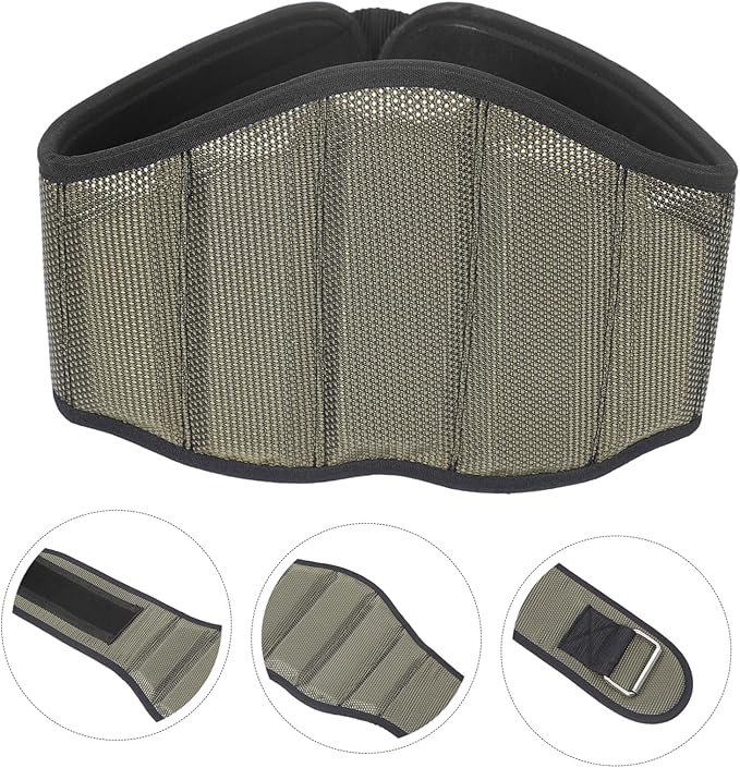 BESPORTBLE EVA Fitness Waist Belt with Lumbar Brace Support for Weightlifting and Deep Pulls Unisex Waistband for Powerlifting Squats and