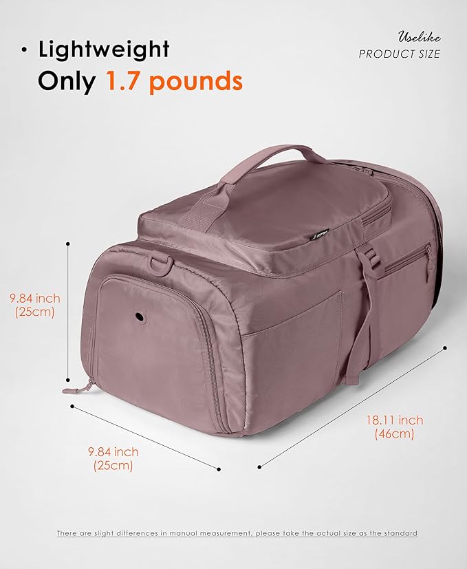 Gym Bag for Women with Shoe Compartment and Wet Pocket Convertible Gym Backpack workout Duffel Bag Multiple Pockets 30L