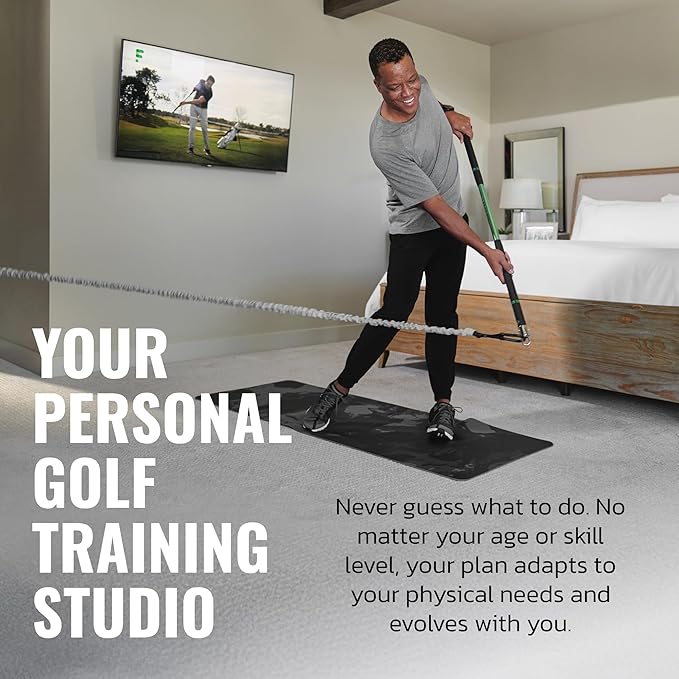 GolfForever Swing Trainer – Golf Fitness & Training System for Strength, Flexibility & Swing Power – Includes Membership & Premium Training Bar for Golf-Specific Workouts