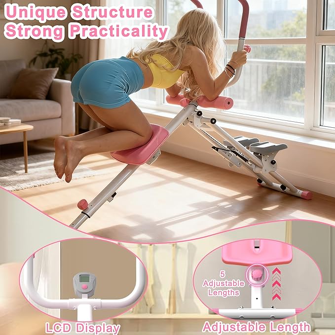 2-in-1 Stair Stepper and Ab Trainer Machine, Multi-Function Full Body Exercise Equipment for Home Gym