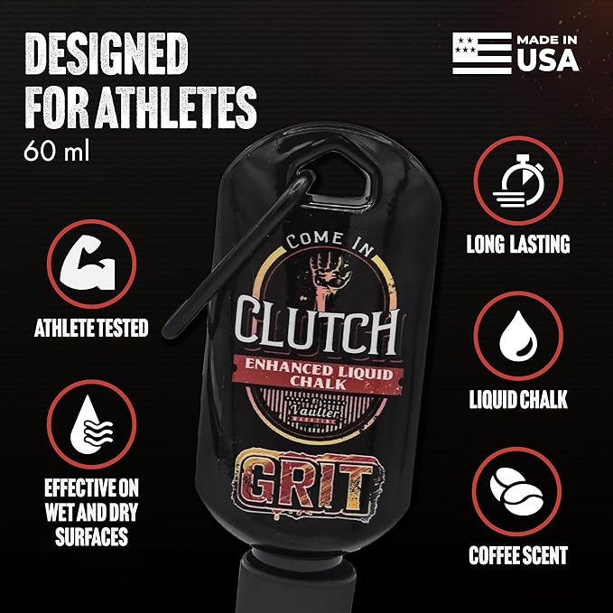 STYK Vaulter Magazine - Enhanced Liquid Chalk, No Mess, Work Out Chalk, Grip Boost, for Weightlifting, Gymnastics, Rock Climbing, Bodybuilding, Pole Vault, Crossfit, and More, Liquid Hand Chalk