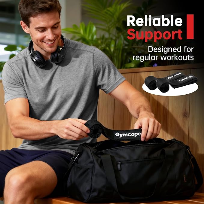 Lifting Wrist Straps for Weightlifting, Heavy Duty Wrist Straps for Deadlifts, Powerlifting, Bodybuilding and Strength Training, Secure Grip Support for Men Women 1 Pair