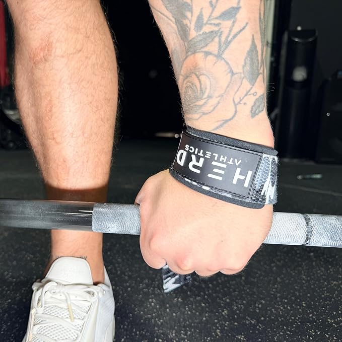Lifting Wrist Straps β 23" Length x 1.5" Width β Padded Neoprene Cotton Straps for Weightlifting, Powerlifting, Functional Training, Strength Training & Deadlifts β Heavy Duty Grip Support