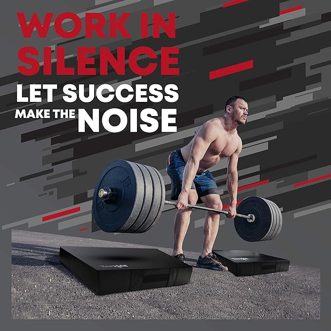 Yes4All Silencer Drop Pads/Weightlifting Drop Pads with PVC Cover & Easy Carry Handles – Sold in PairsVariation Theme