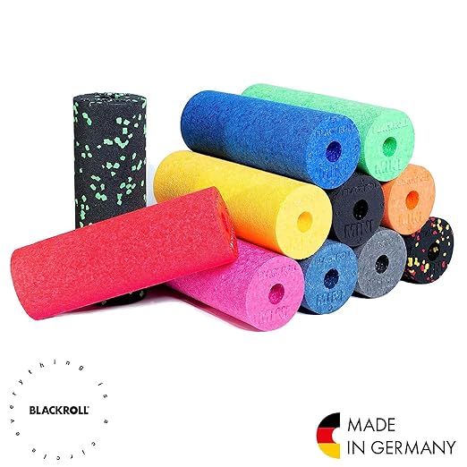 BLACKROLL - Mini Foam Roller, Massage Tool for Feet, Hands, and Arms, Ideal for Travel Size and Targeted Myofascial Release, for Exercise, Massage, and Muscle Recovery, 6" x 2", Pink