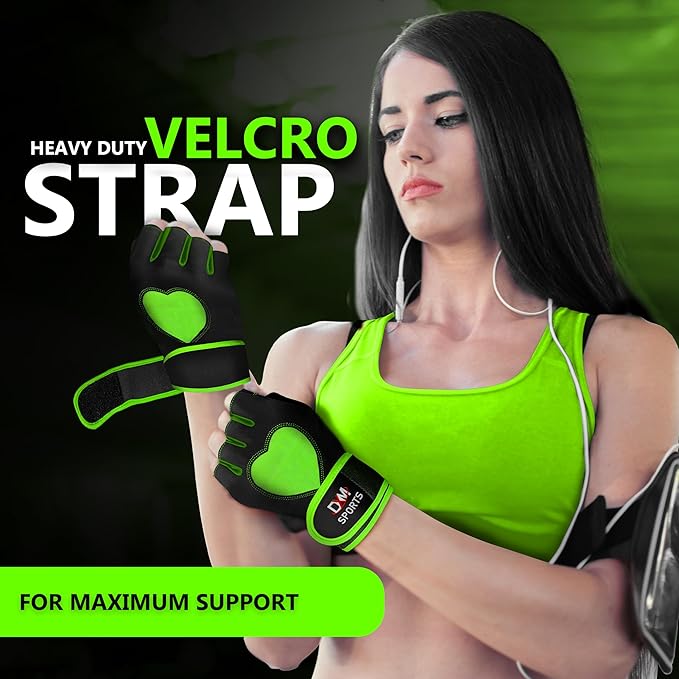 DXM SPORTS Workout Gloves for Women with Wrist Support - Weight Lifting Gloves for Gym, Cycling, Training - Exercise Gloves for Women
