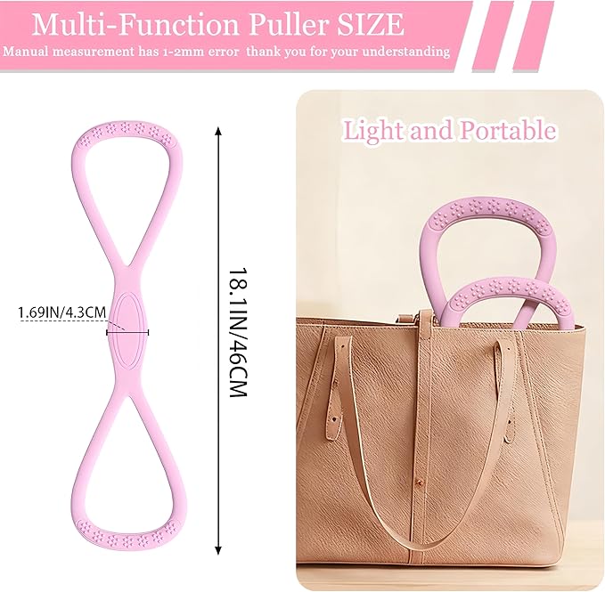Figure 8 Fitness Resistance Band,Elastic Bands for Leg,Glute,Arm,Back Training Elastic Rope,Workout Chest/Shoulder Stretch Band,Home Gym Exercise Equipment for Yoga,Pilates,Stretching,Physical Therapy