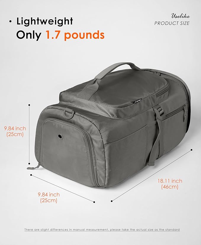 Gym Bag for Women with Shoe Compartment and Wet Pocket Convertible Gym Backpack workout Duffel Bag Multiple Pockets 30L