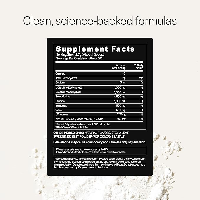 Gainful High Intensity Pre Workout Powder with 200mg Caffeine, 5g Creatine, Watermelon Flavor, Supports Energy, Strength, Endurance, & Recovery with BCAAs, Beta Alanine, L-Citrulline, 20 Servings