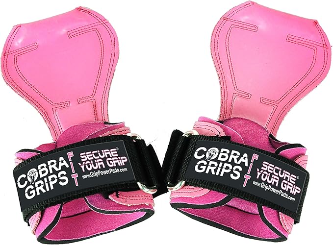 Cobra Grips PRO Weight Lifting Gloves Heavy Duty Straps Alternative with Power Lifting Hooks Padded Wrist Support for Deadlifts & Bodybuilding