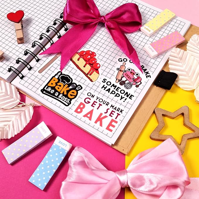 BulbaCraft 100Pcs Baking Stickers Funny, Bakery Stickers for Water Bottles - Baking Laptop Decals, Bakery Themed Party Decorations, Gifts for Women & Men