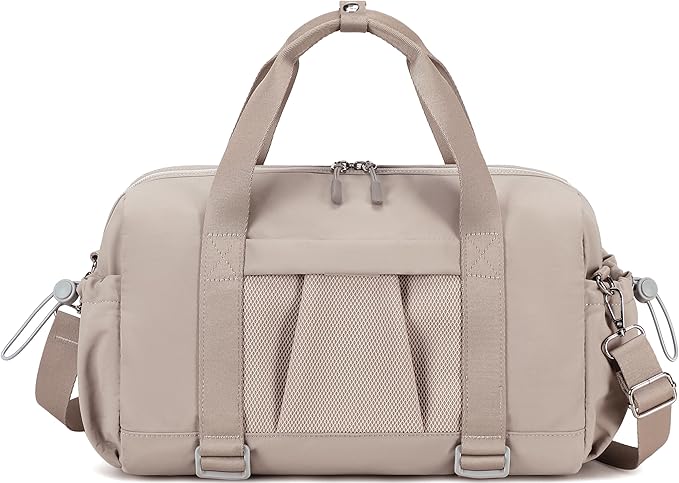 LEDAOU Small Gym Bag for Women, Mini Duffle Bag with Yoga Mat Holder Lightweight Carry On Sports Bag with Separate Shoe Pocket & Wet Pocket Duffel Bags Dance Yoga Workout Bag