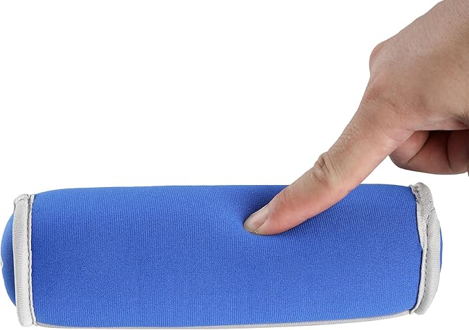 HolaHatha Soft Hand Weights Full Body Strength Training Workout Equipment 1, 2 and 3 Pound Sets for Building and Toning Muscles, Multicolor