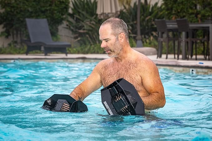Hydro Tone Functional Aquatic Dumbbells for Pool Exercise Enhance Strength and Resistance Versatile 3D Design Durable Hi-impact Polypropylene Made in the USA Pair
