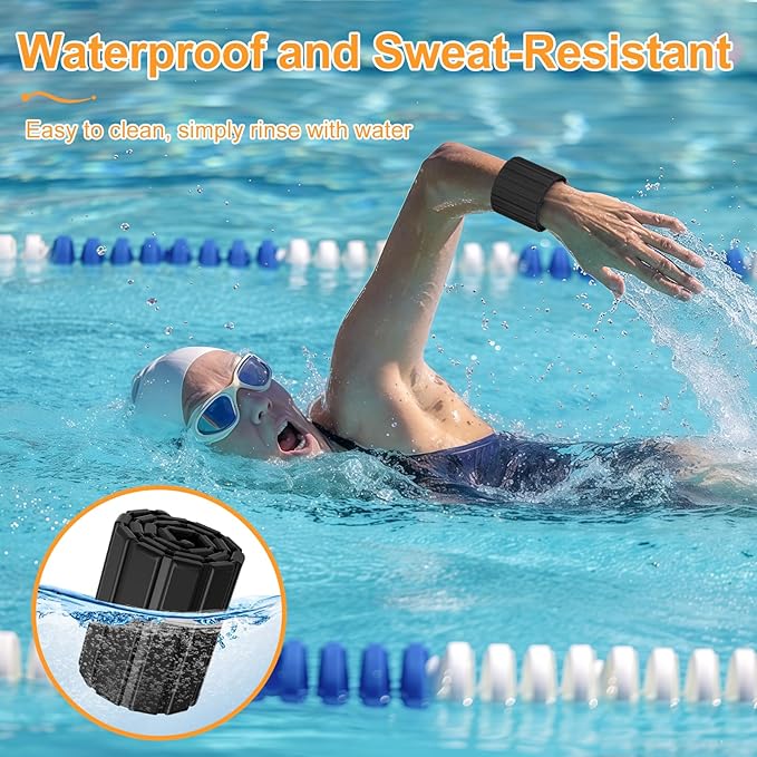 2025 Upgraded Magnetic Ankle Weights for Women, Wrist Weights,Silicone (Waterproof), Non-Slip, Easy Wear, Adjustable (Men & Women), Ideal for Jogging/Yoga/Pilates & More, Great Gift.(2 Pack)